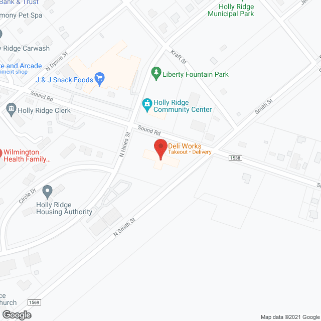 Holly Ridge Assisted Living in google map