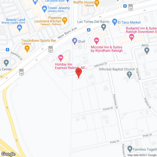 Hillcrest Family Care Home in google map