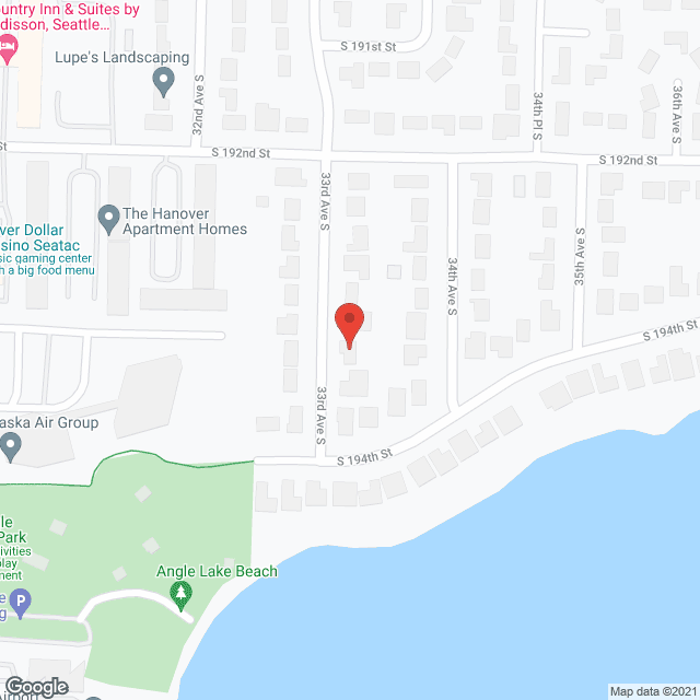 Angle Lake Manor in google map