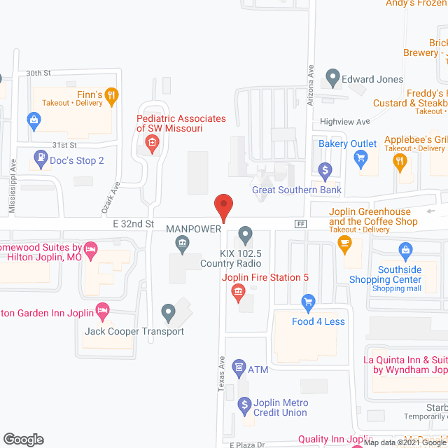 Independent Living Center in google map