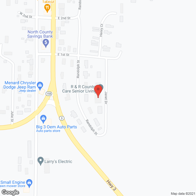 R and R Country Care in google map