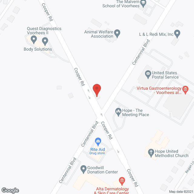 Caring Senior Service in google map