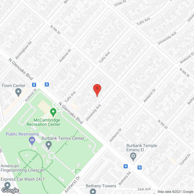 Burbank Hills Residential Care Facility in google map