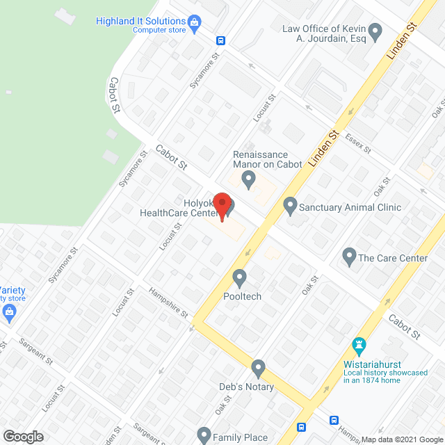 Holyoke HealthCare Center in google map