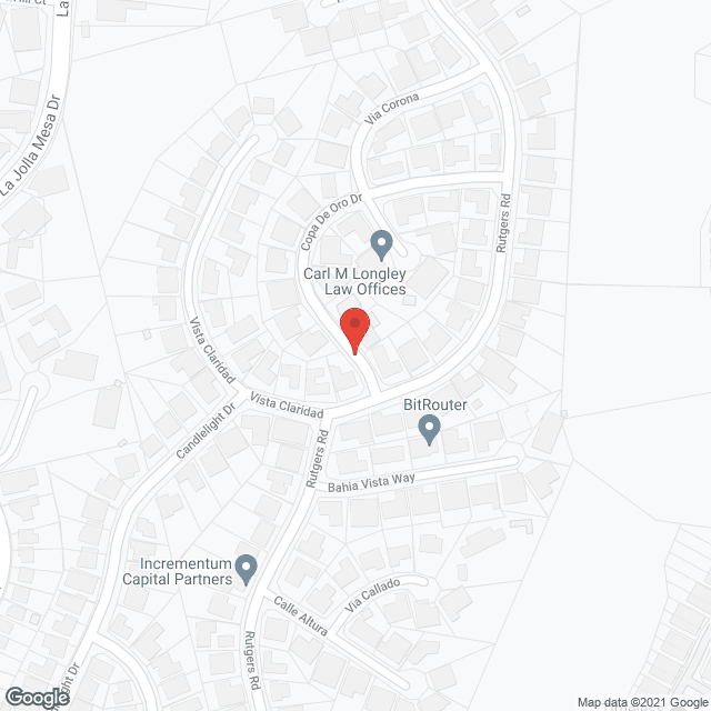 La Jolla Chateau de Oro in google map