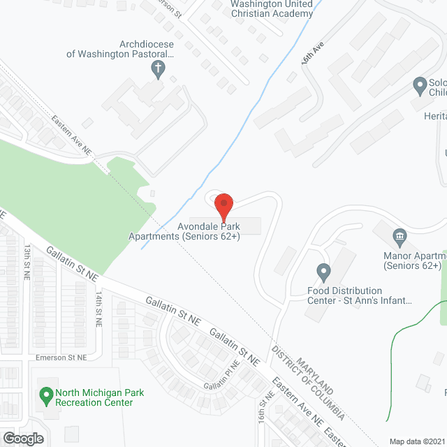 Avondale Park Apartments in google map