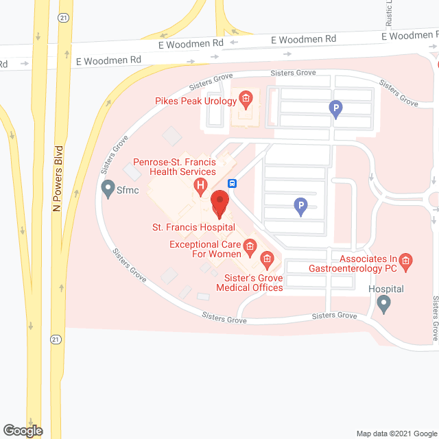 Select Hospital in google map