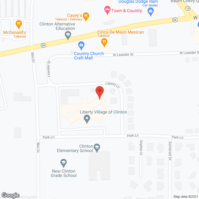 Hawthorne Inn of Clinton in google map
