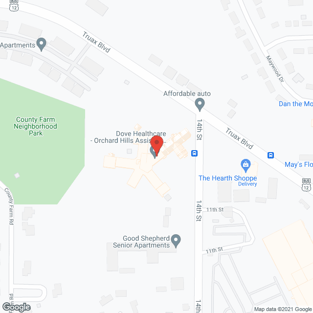 Orchard Hills Assisted Living in google map