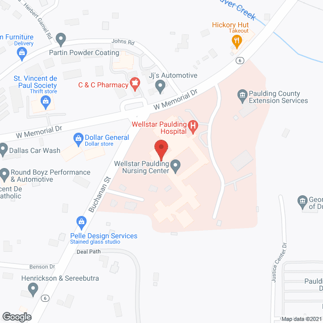 Wellstar Paulding Nursing Center in google map