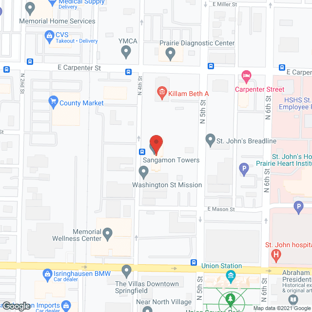 Sangamon Towers in google map