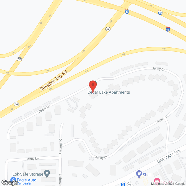 Cedarlake in google map