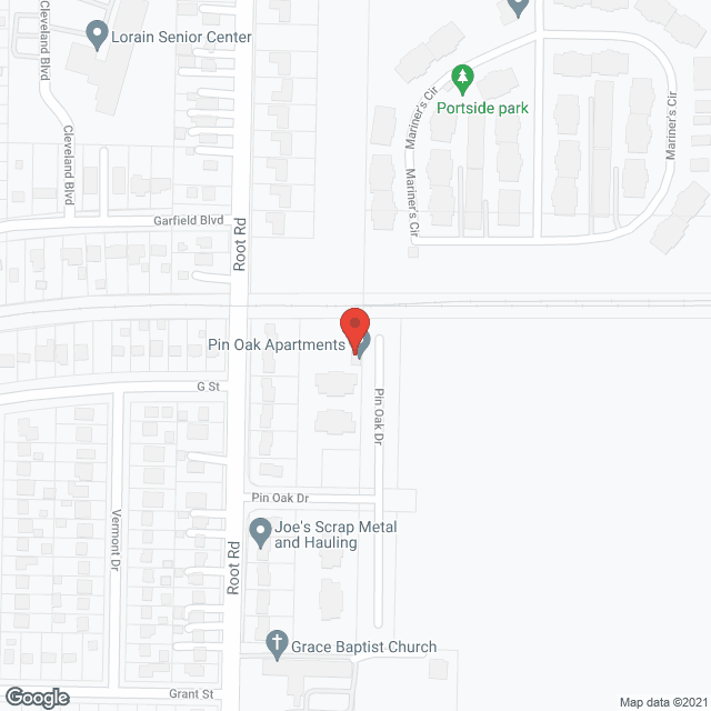 Pin Oak Apartments in google map