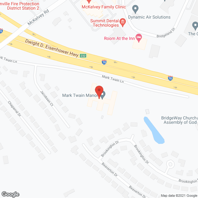 Mark Twain Manor in google map
