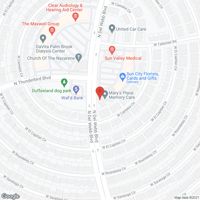 Mary's Place in google map
