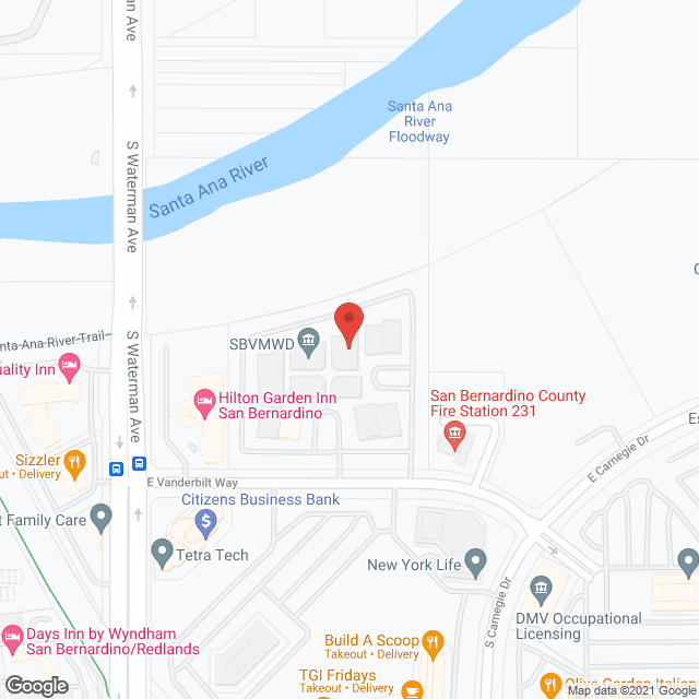 VNA and Hospice of Southern California in google map