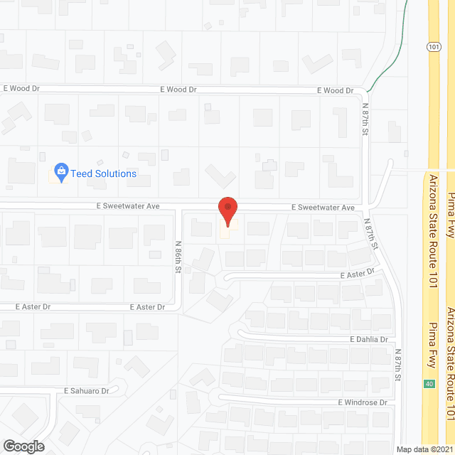 Las Fuentes Assisted Living II in google map