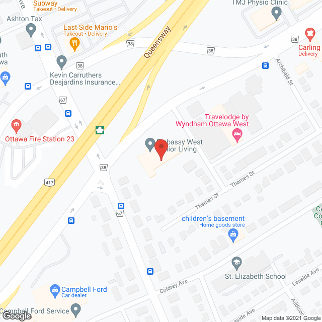 Embassy West in google map