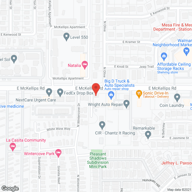 Attention Home Care Services in google map