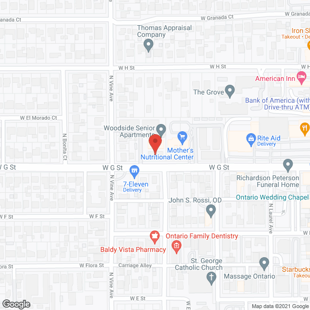 Woodside Senior Apartments in google map