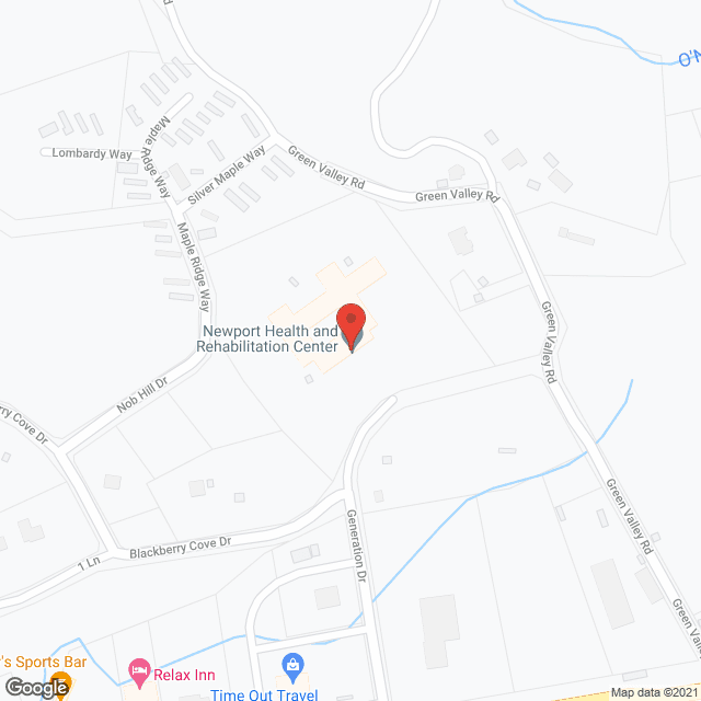 Newport Health & Rehab Center in google map