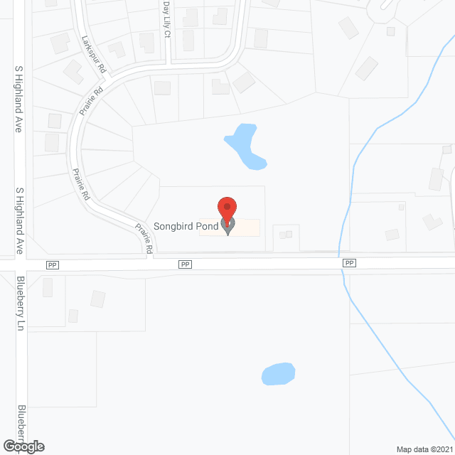 Songbird Pond Assisted Living in google map