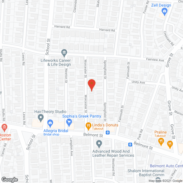 Extended Family of Belmont in google map