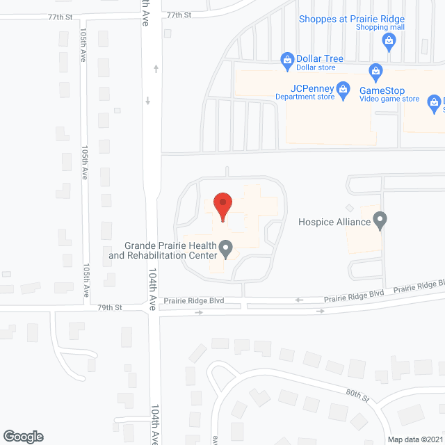 Grande Prairie Health & Rehabilitation Center in google map