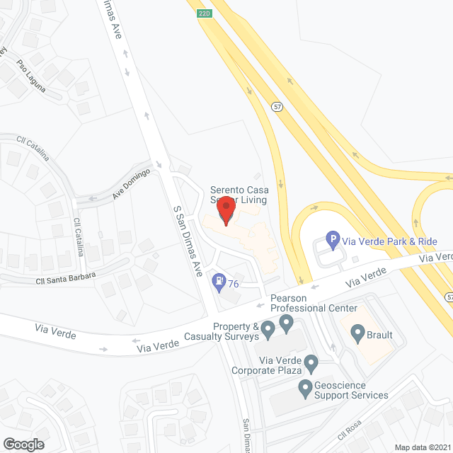 Emeritus at San Dimas SNF in google map
