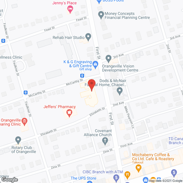 Lord Dufferin Centre in google map