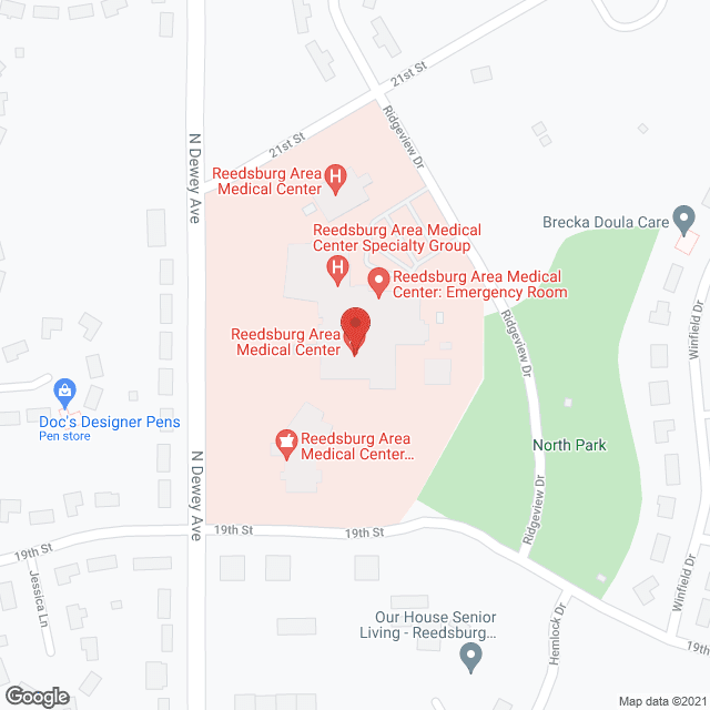 Reedsburg Area Senior Life Center in google map
