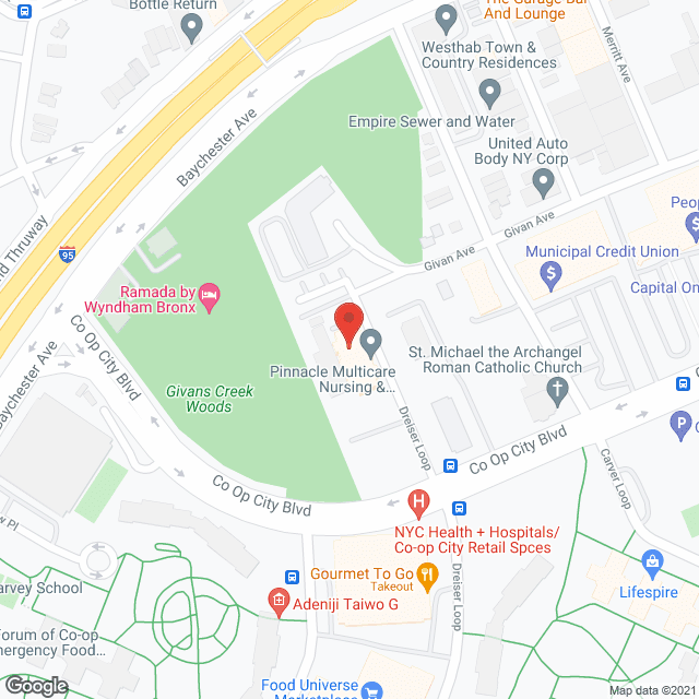 Bay Park Center for Nursing and Rehabilitation in google map