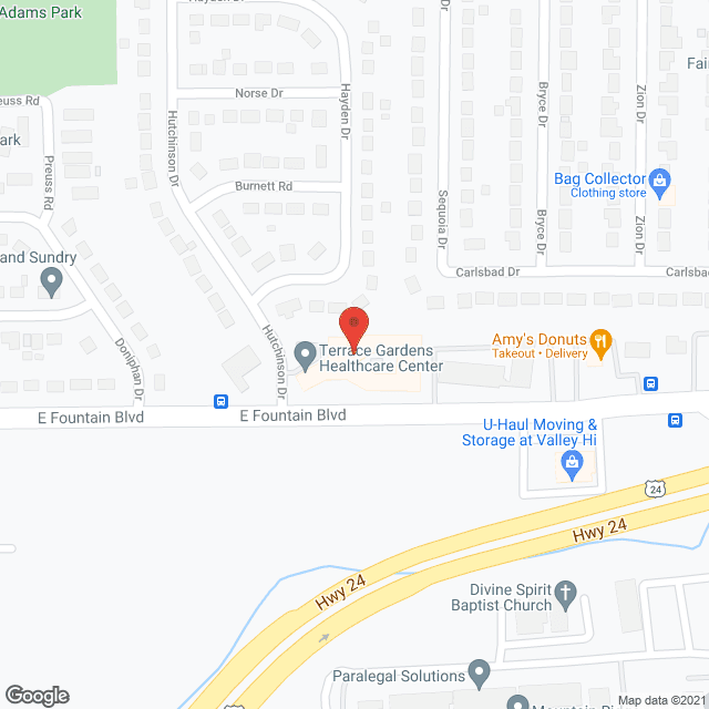 Terrace Gardens Healthcare Center in google map