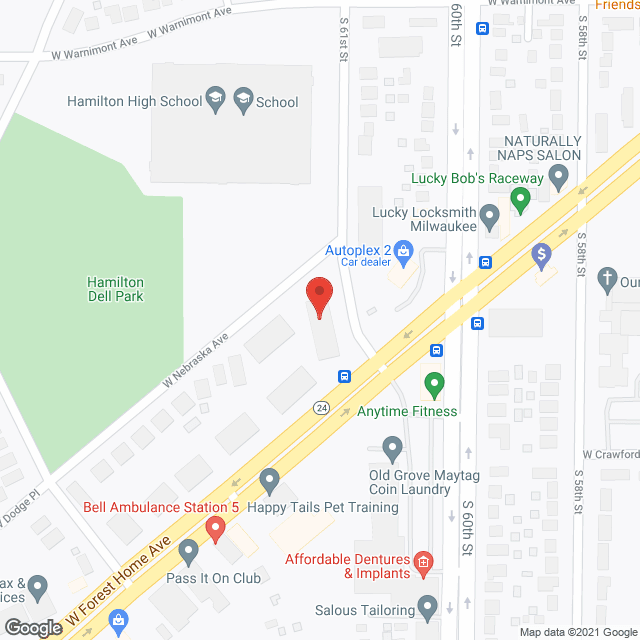 Forest Park Apartments in google map