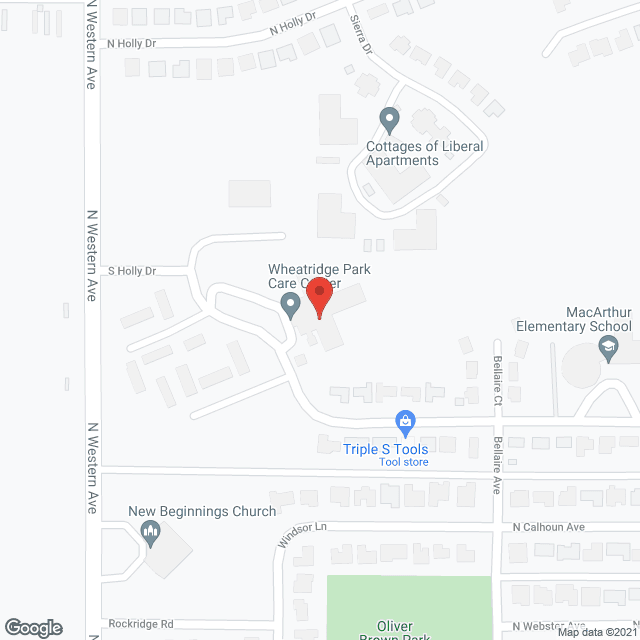 Wheatridge Park Care Center in google map