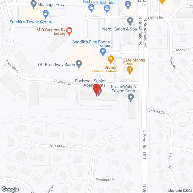 Foxbrook Senior Apartments in google map