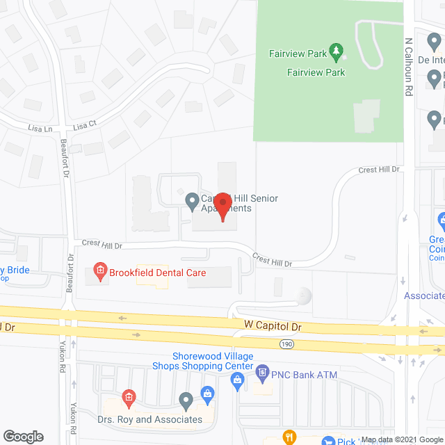 Capitol Hill Senior Apartments in google map