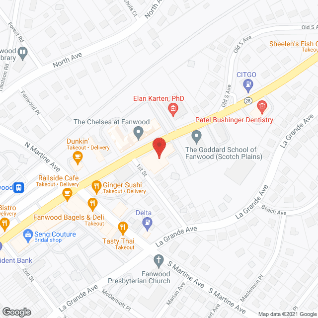 Chelsea Senior Living in google map