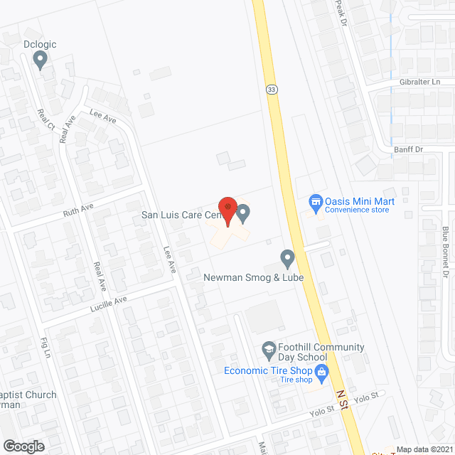 San Louis Care Center in google map