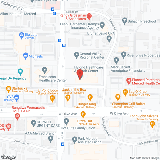 Hy-Lond Convalescent Hospital - Merced in google map