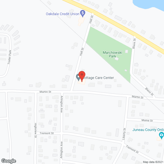 Cottage Care Center/Circle in google map