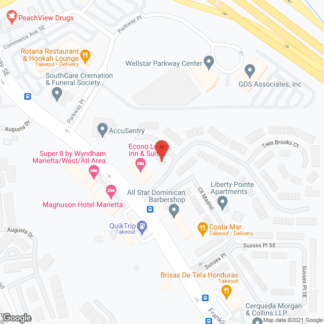 Circle of Family Care in google map