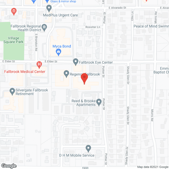 Fallbrook Hospital Skilled Nursing Facility in google map