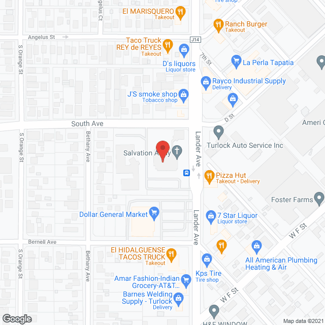Turlock Silvercrest in google map