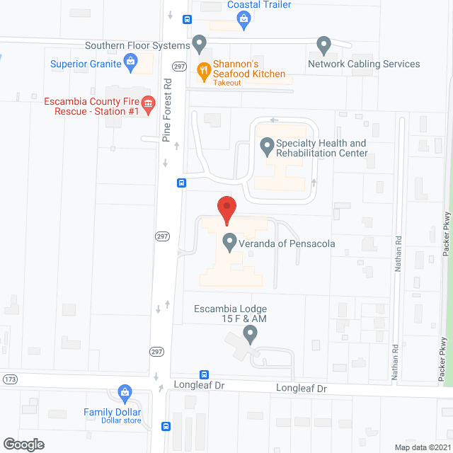 Veranda Of Pensacola Inc in google map