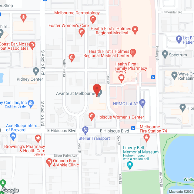 Avante at Melbourne in google map