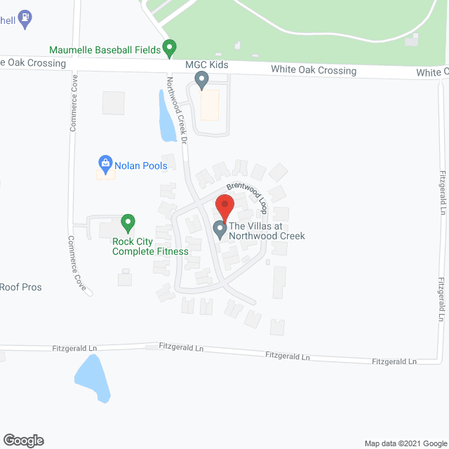 The Villas at Northwood Creek in google map