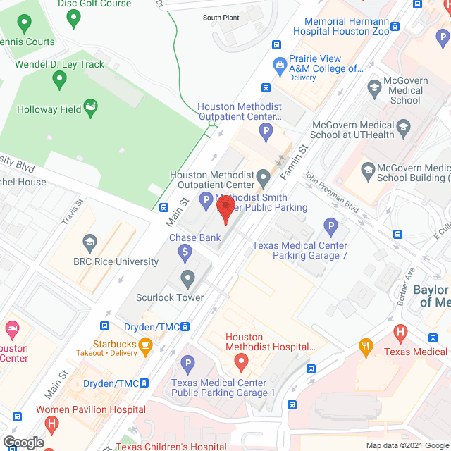 Methodist Neurological Institute in google map