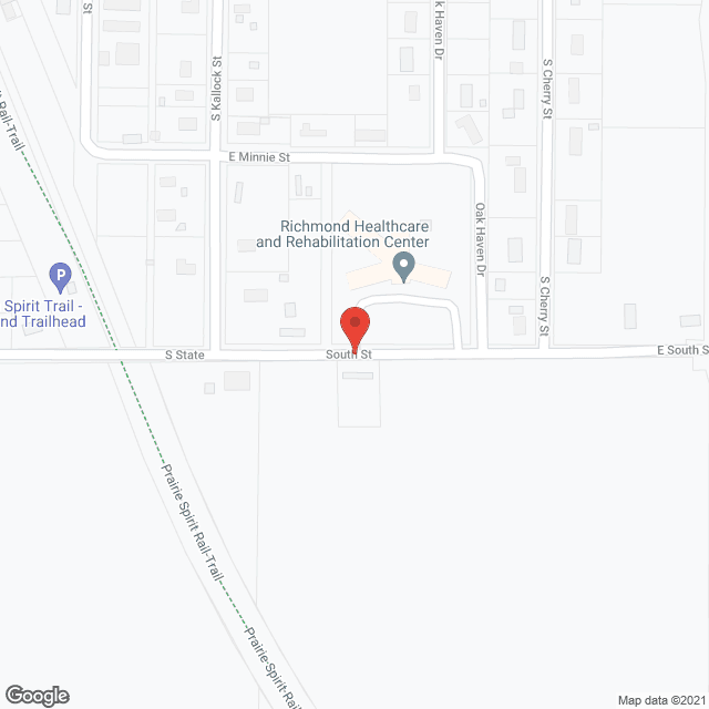 Richmond Healthcare and Rehab in google map