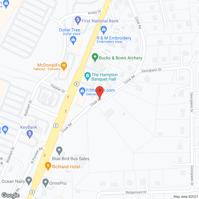 Shady Oaks II in google map